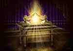 Mercy Seat and Cherubim overshadowed by Shekinah